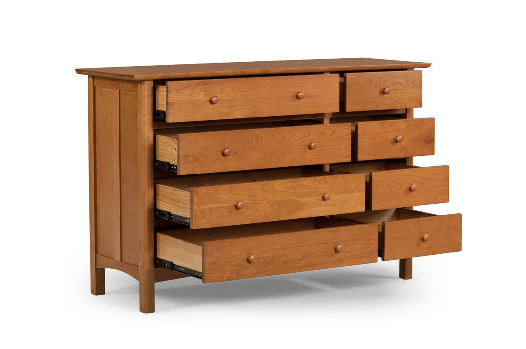 Heritage Cherry Solid Cherry Wood 8-Drawer Dresser