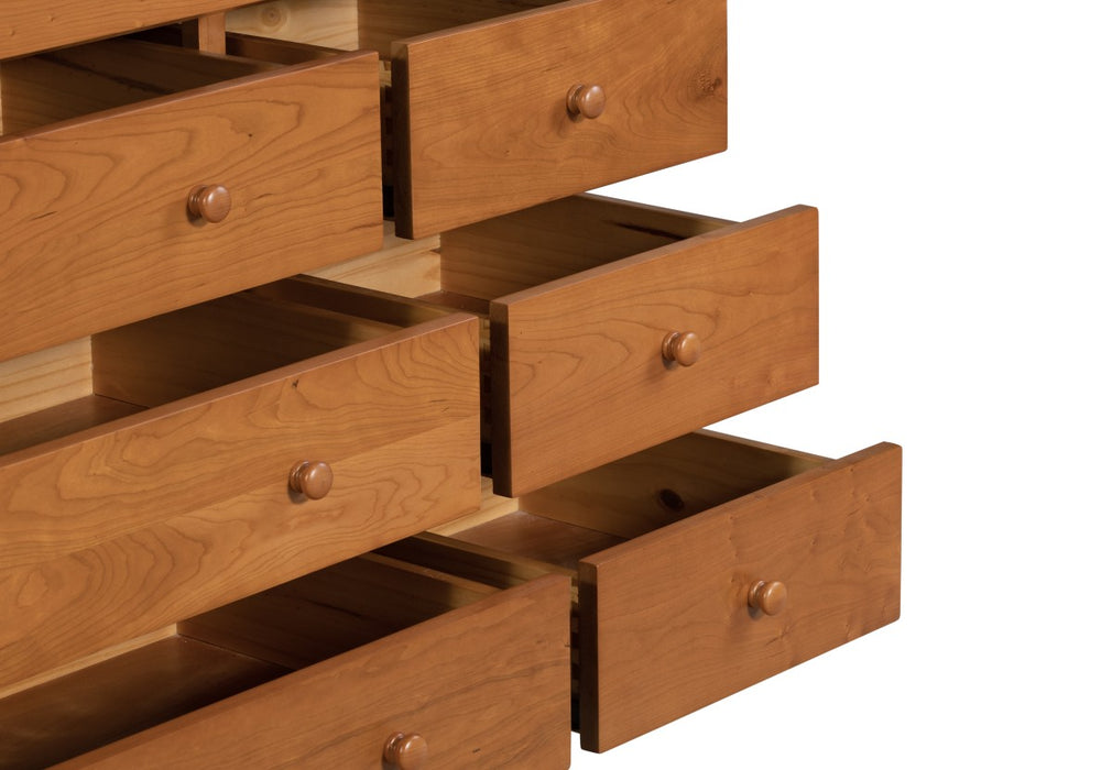 Heritage Cherry Solid Cherry Wood 8-Drawer Dresser