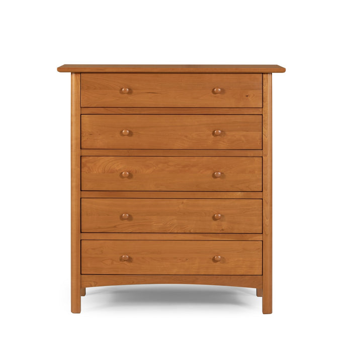 Heritage Cherry Solid Cherry Wood 5-Drawer Chest / Dresser