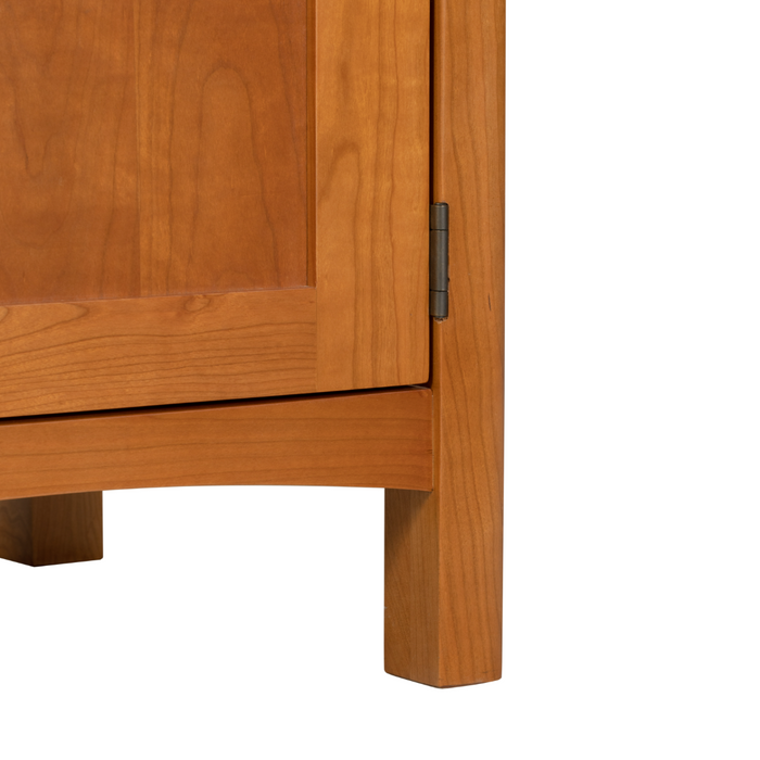 Heritage Cherry Solid Cherry Wood Nightstand with Cabinet Storage