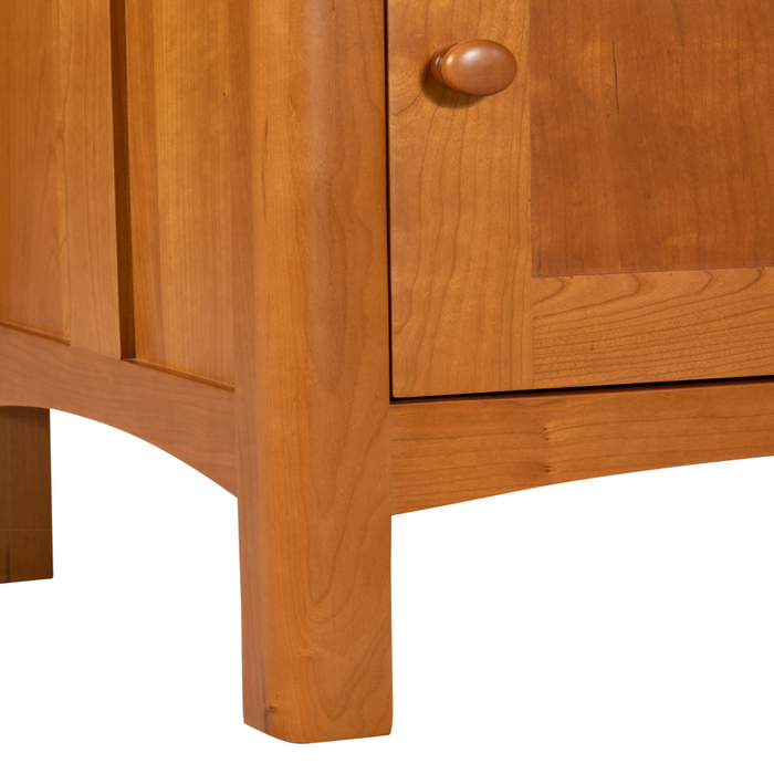 Heritage Cherry Solid Cherry Wood Nightstand with Cabinet Storage
