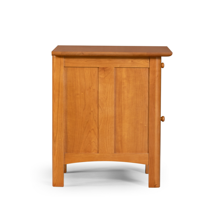 Heritage Cherry Solid Cherry Wood Nightstand with Cabinet Storage