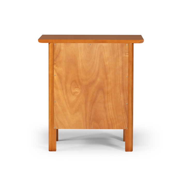 Heritage Cherry Solid Cherry Wood Nightstand with Cabinet Storage