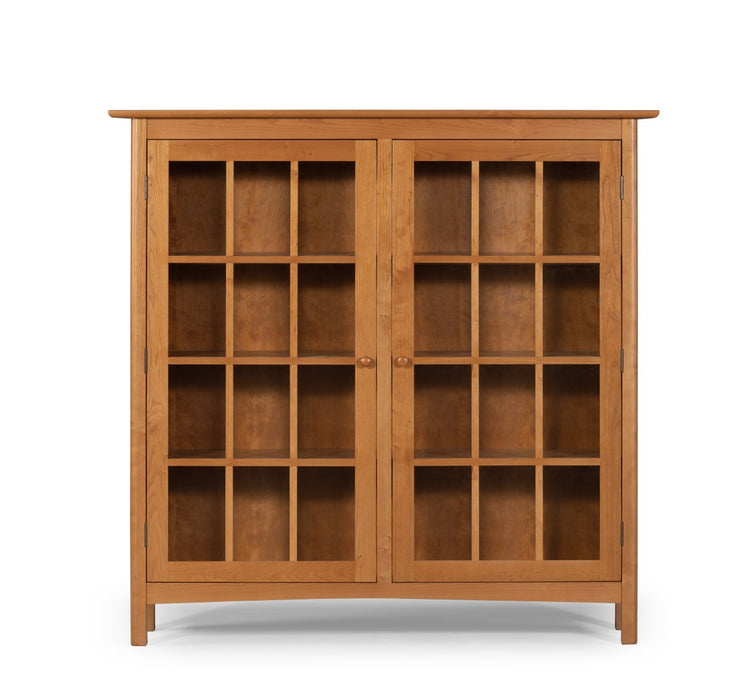 Heritage Cherry Solid Wood 2-Door Bookcase