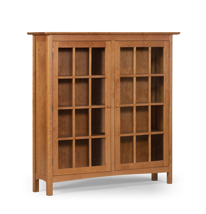 Heritage Cherry Solid Wood 2-Door Bookcase
