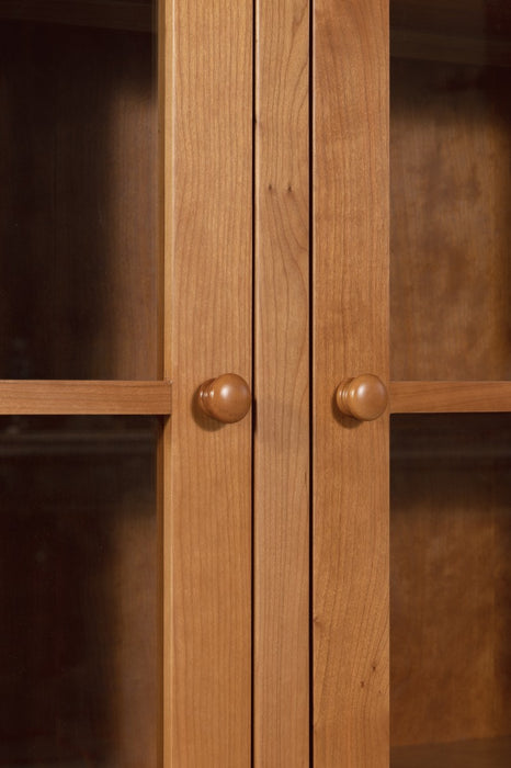 Heritage Cherry Solid Wood 2-Door Bookcase