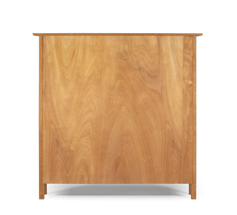 Heritage Cherry Solid Wood 2-Door Bookcase