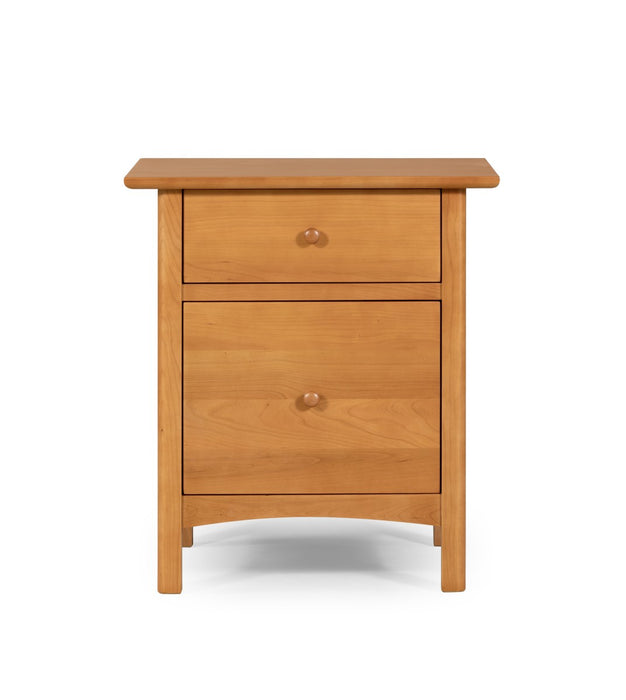 Heritage Cherry Solid Wood 2-Drawer File Cabinet