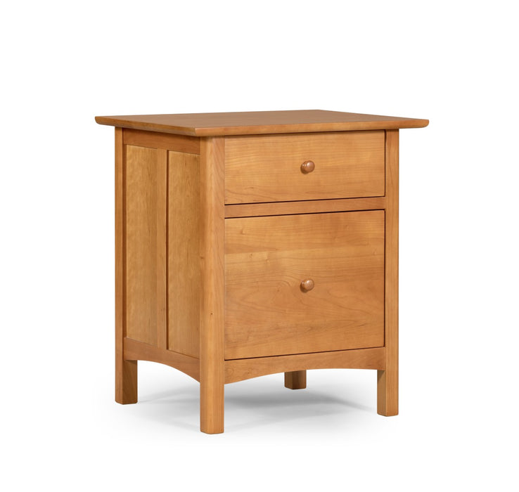 Heritage Cherry Solid Wood 2-Drawer File Cabinet