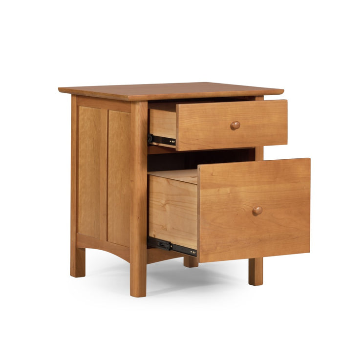 Heritage Cherry Solid Wood 2-Drawer File Cabinet