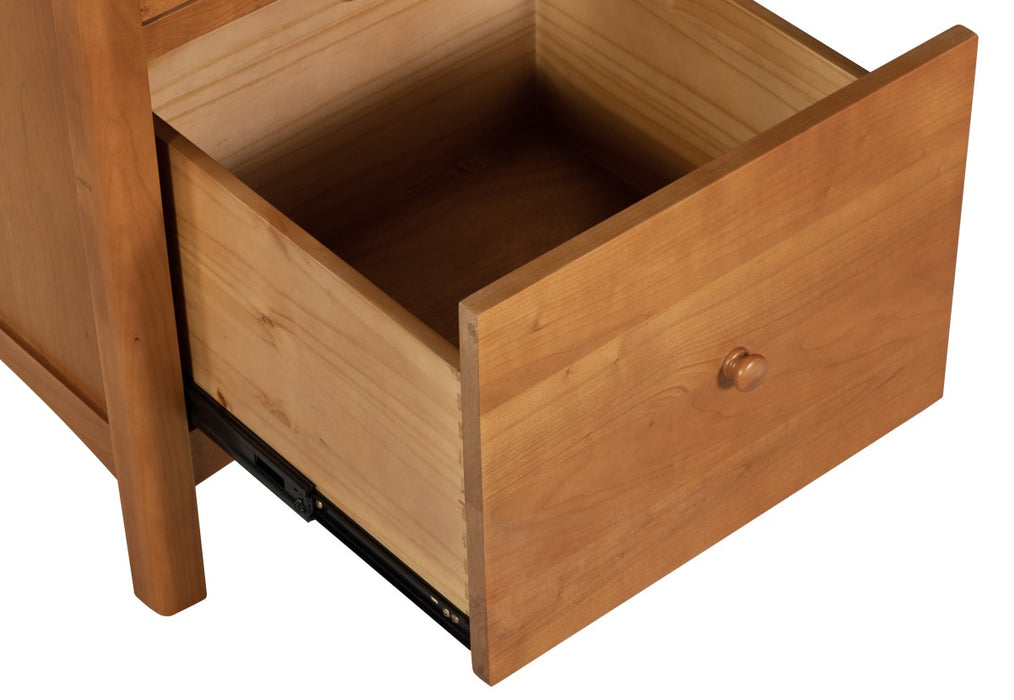 Heritage Cherry Solid Wood 2-Drawer File Cabinet