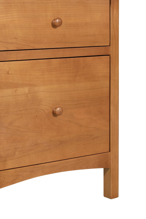 Heritage Cherry Solid Wood 2-Drawer File Cabinet