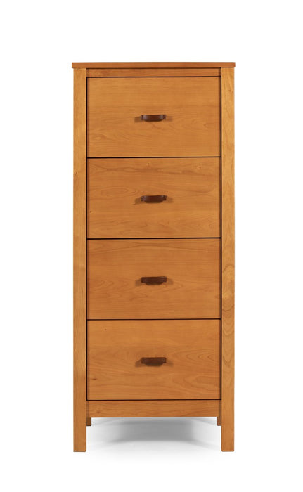 Heritage Cherry Solid Wood 4-Drawer Office File Cabinet