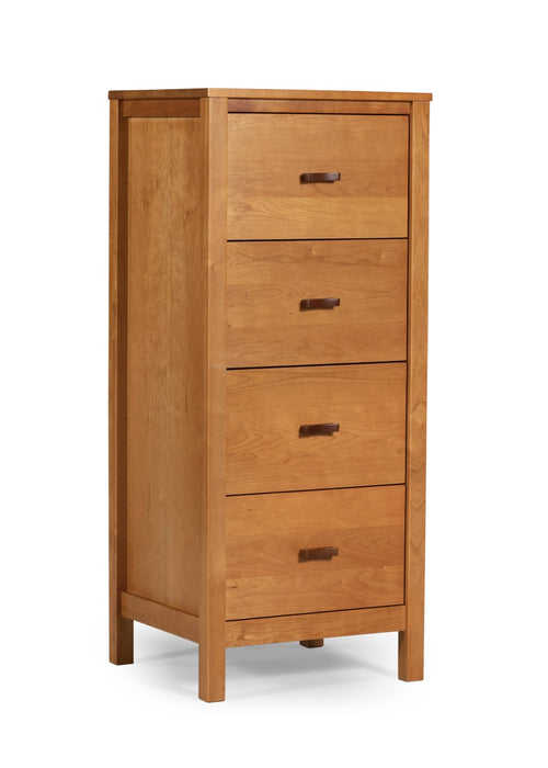 Heritage Cherry Solid Wood 4-Drawer Office File Cabinet