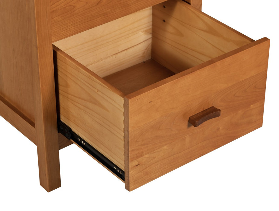 Heritage Cherry Solid Wood 4-Drawer Office File Cabinet