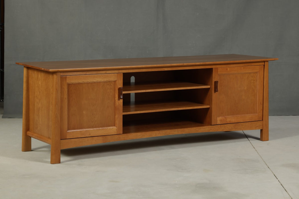 Heritage Cherry Solid Cherry Wood TV Stand - 80"
