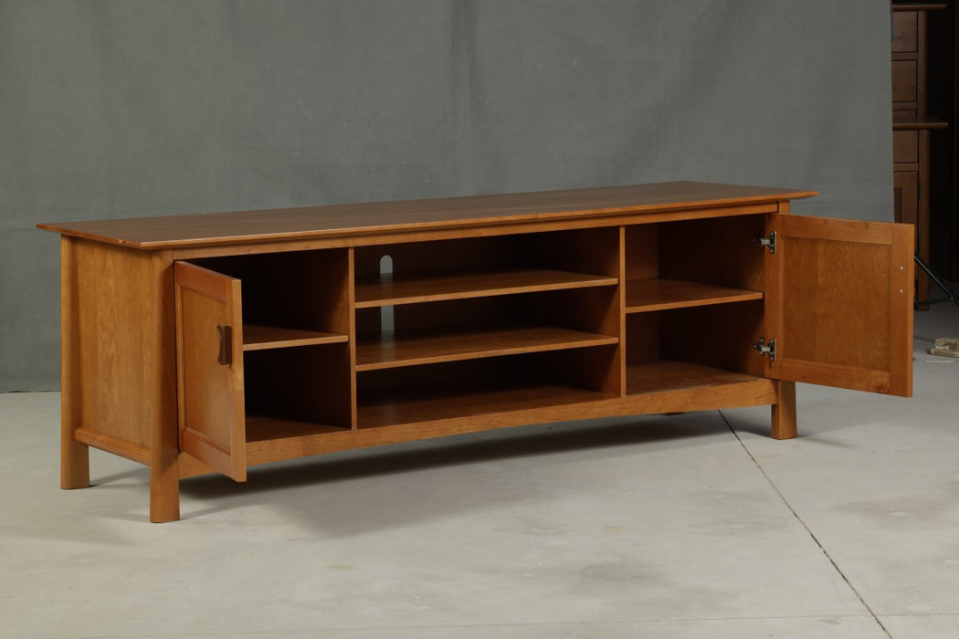 Heritage Cherry Solid Cherry Wood TV Stand - 80"