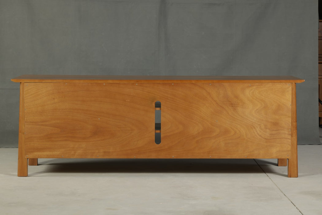Heritage Cherry Solid Cherry Wood TV Stand - 80"