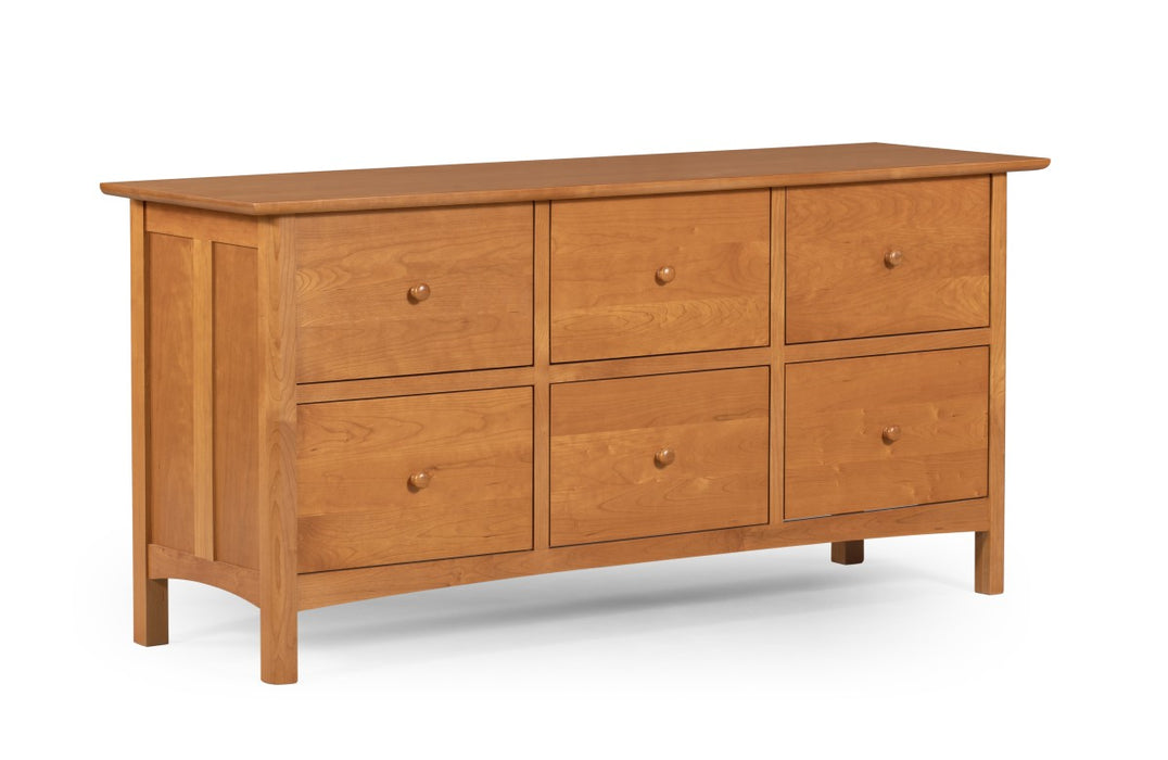Heritage Cherry Solid Cherry wood 6 Drawer Lateral File Cabinet
