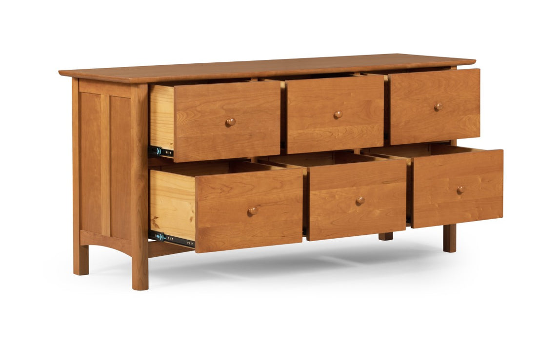 Heritage Cherry Solid Cherry wood 6 Drawer Lateral File Cabinet
