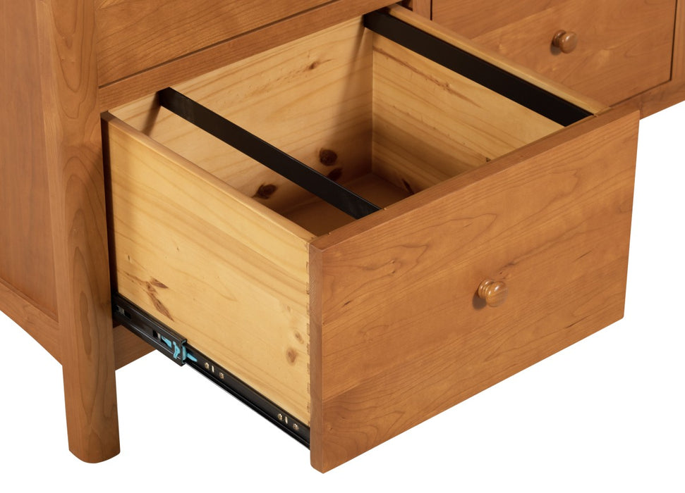 Heritage Cherry Solid Cherry wood 6 Drawer Lateral File Cabinet