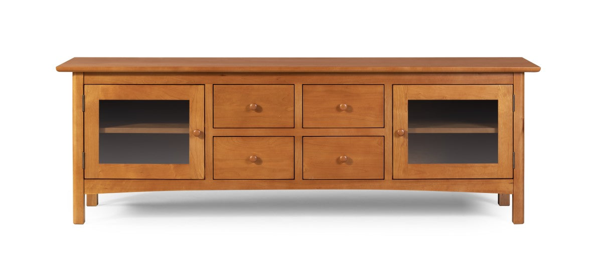 Heritage Cherry Solid Wood Media Console / Multi-Use Cabinet