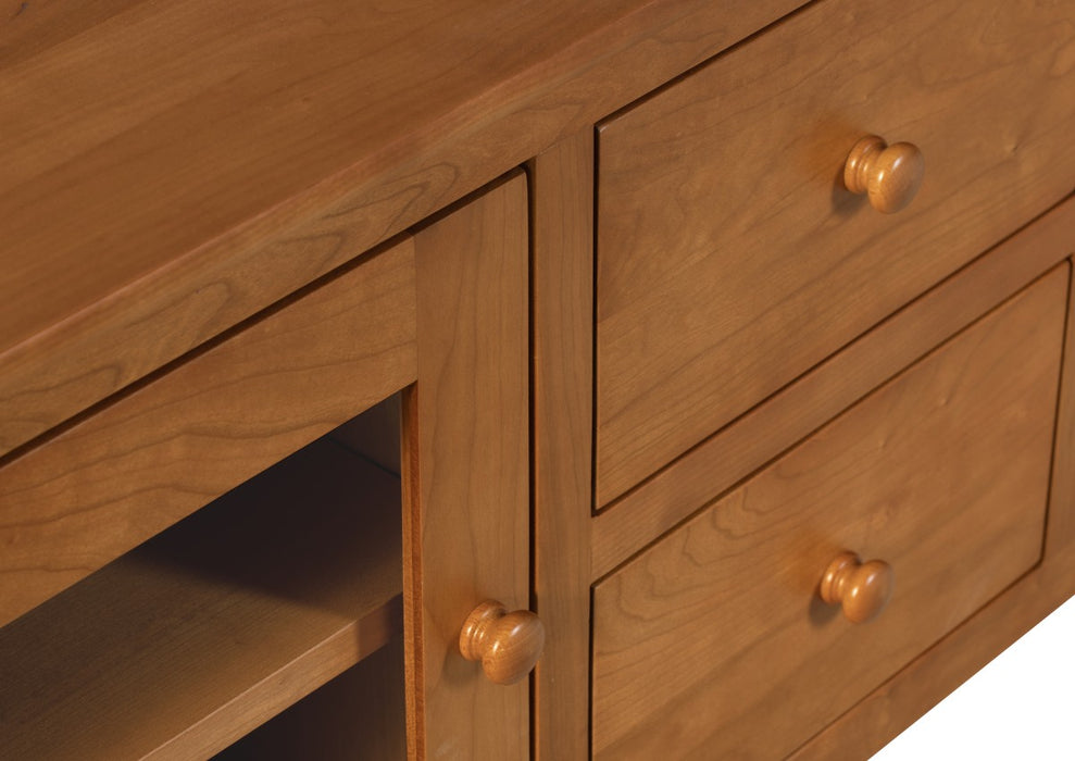 Heritage Cherry Solid Wood Media Console / Multi-Use Cabinet