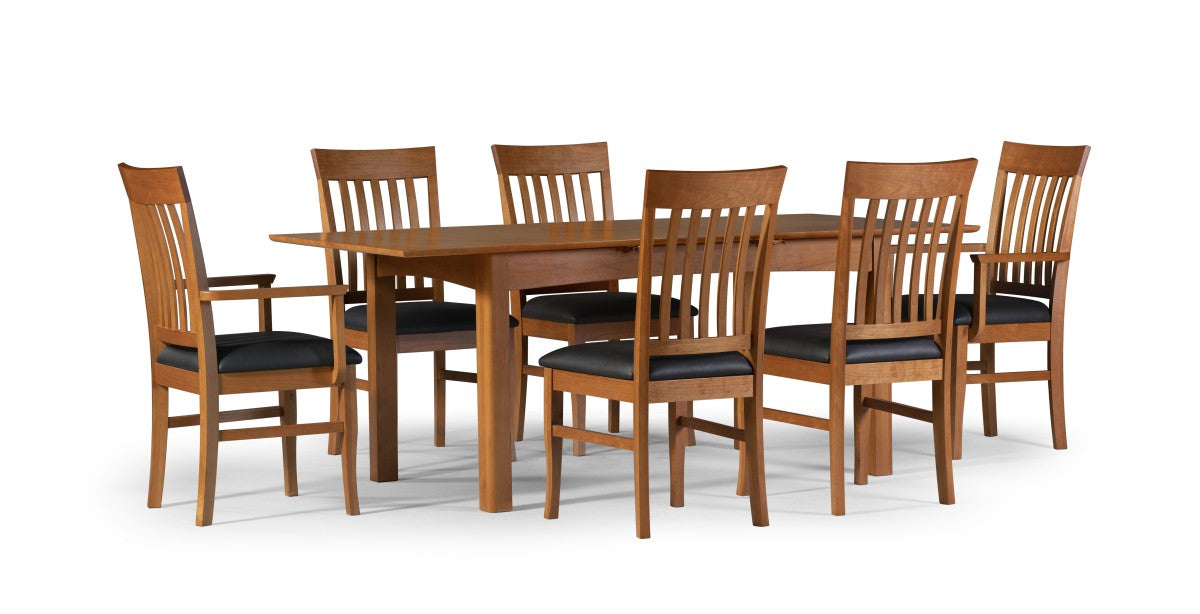 Heritage Cherry Solid Cherry Wood Dining Table & Chairs Set