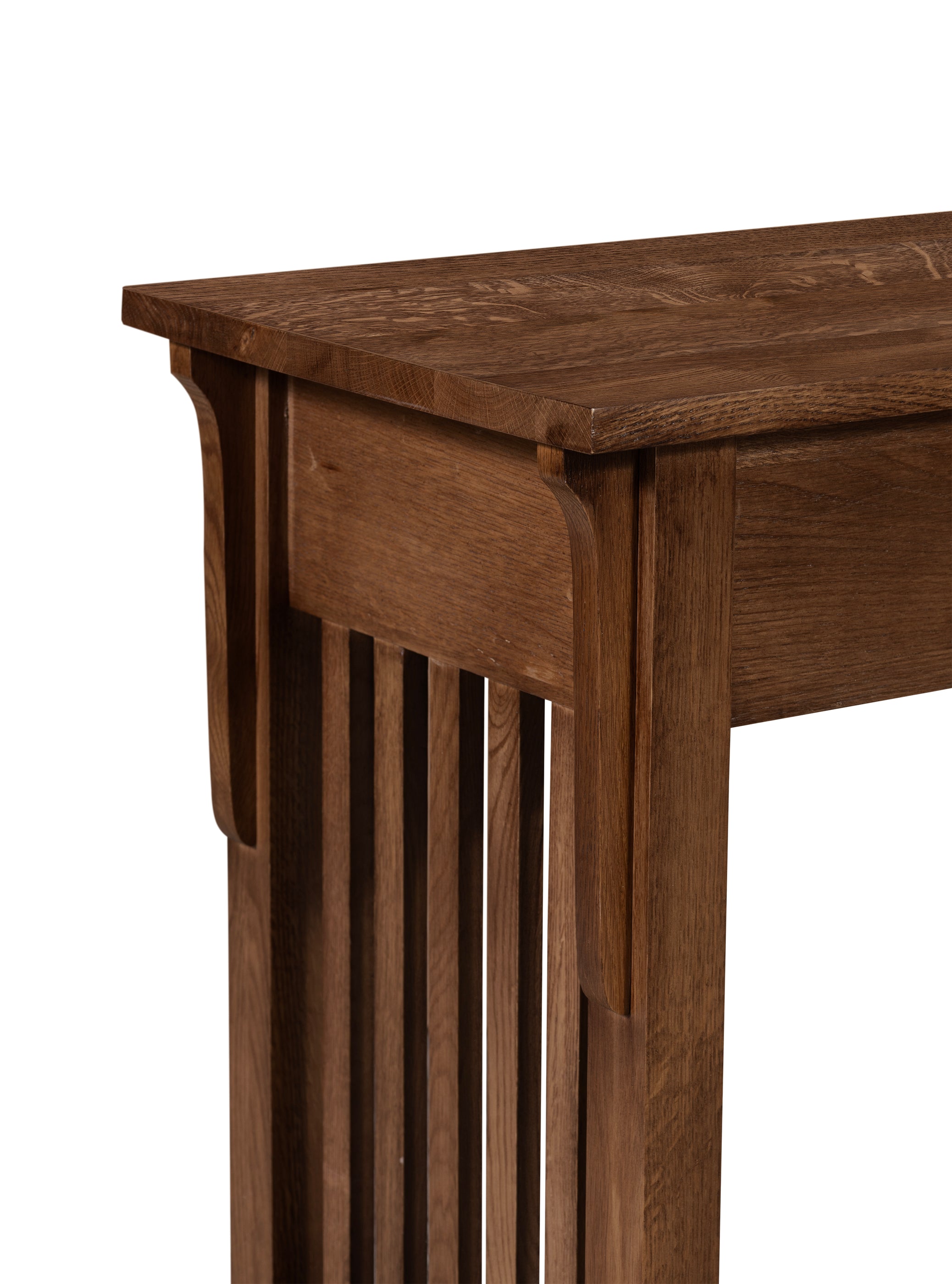 Mission 1 Drawer Crofter Style Console Table - Walnut Stain — Crafters ...