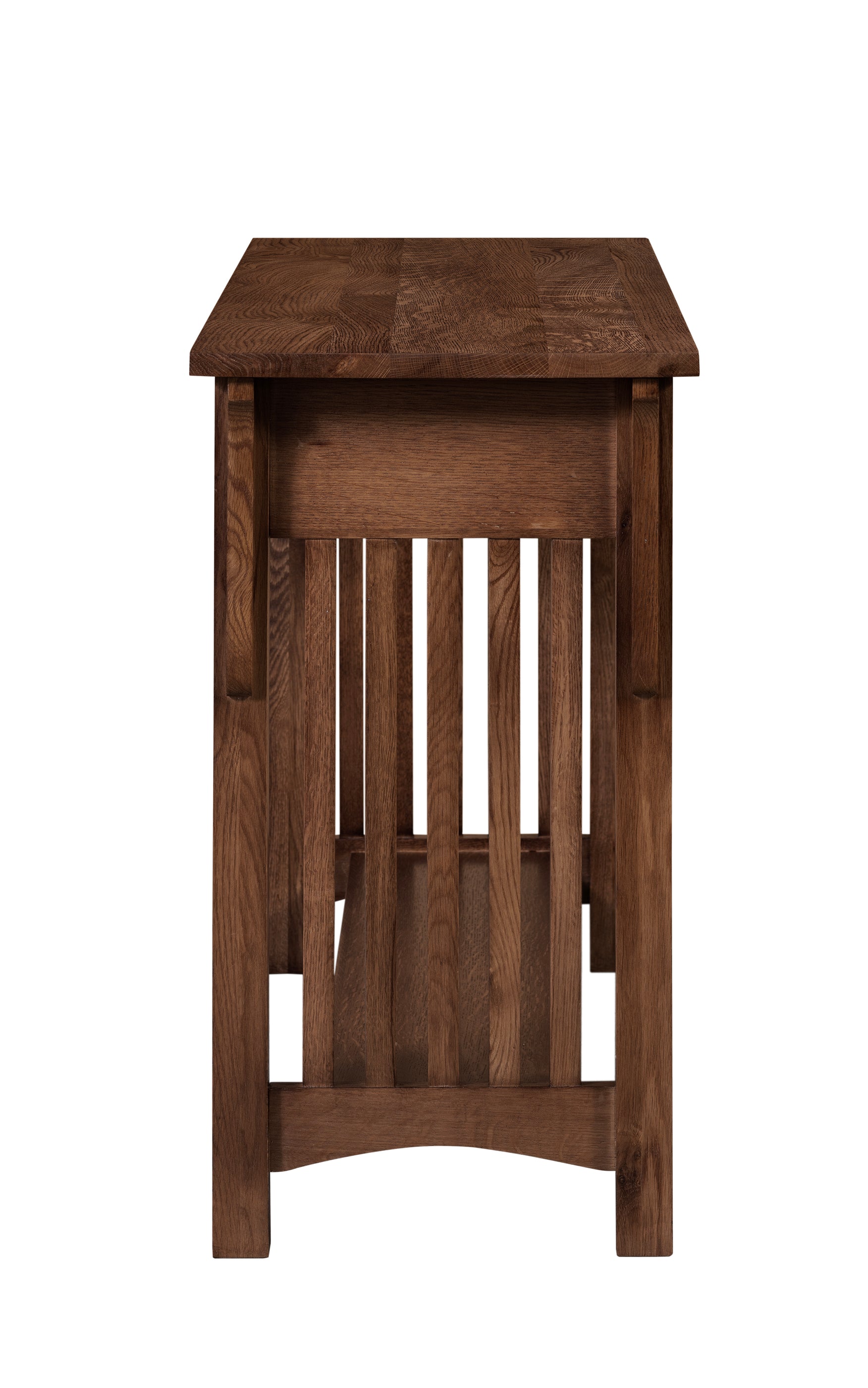 Mission 1 Drawer Crofter Style Console Table - Walnut Stain — Crafters ...
