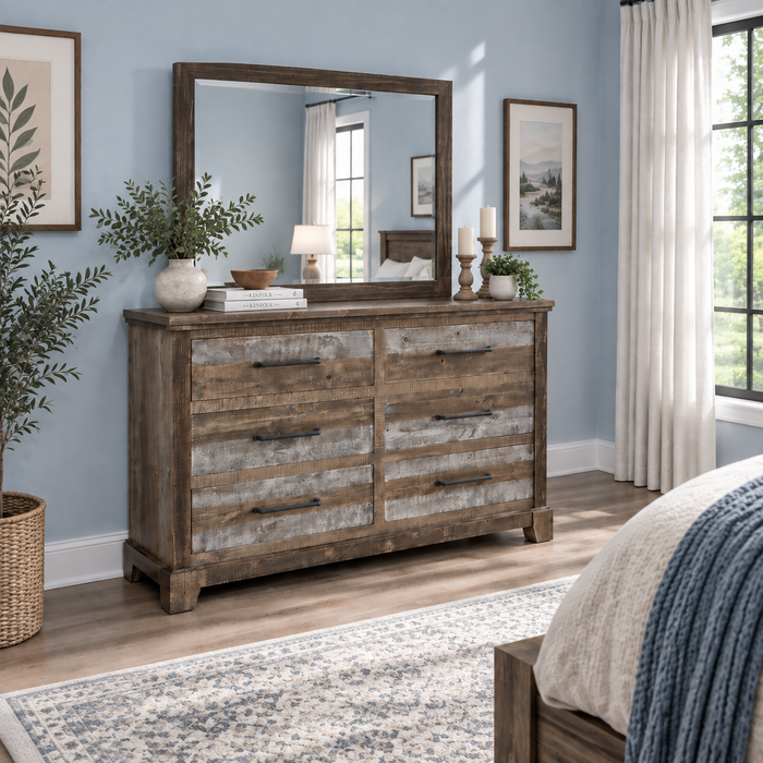 Parvati Solid Pine Vintage Dresser