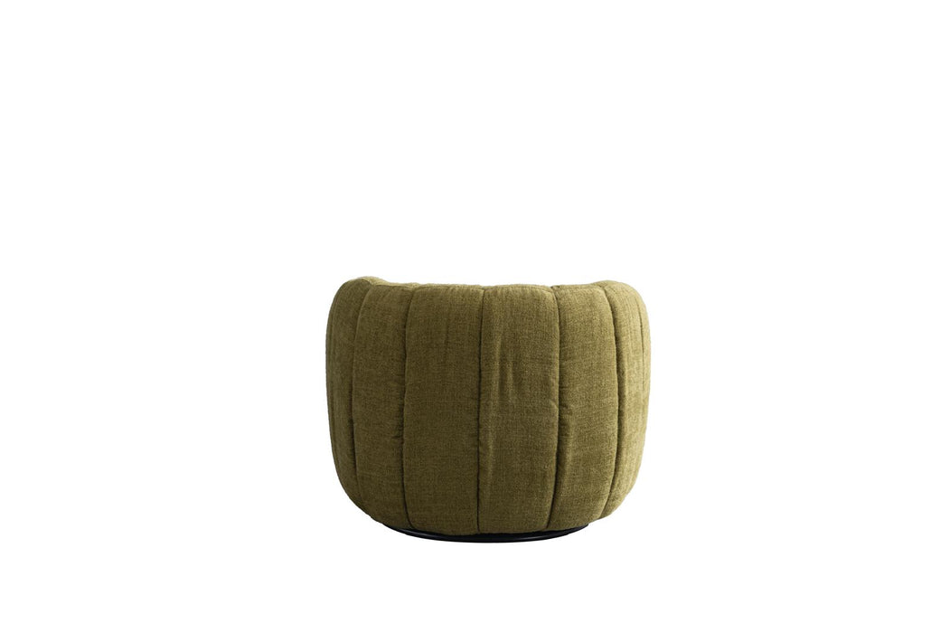 Nest Collection Mid-Century Modern Swivel Arm Chair - Green