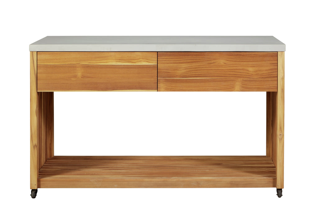 Eclipse Outdoor Solid Teak Wood Kitchen Island