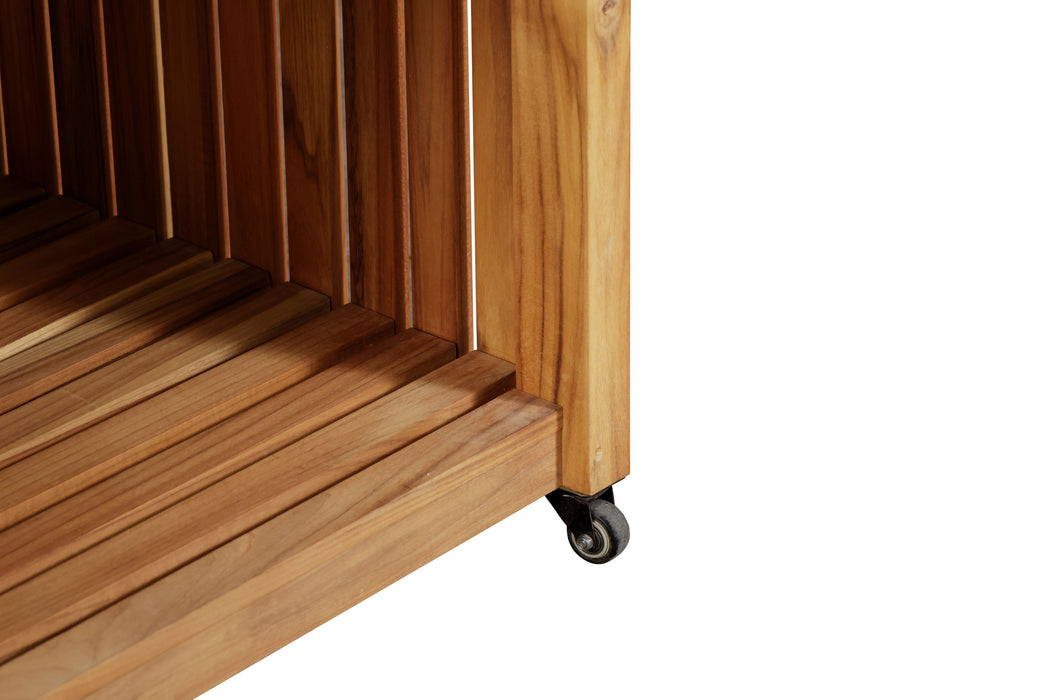 Eclipse Outdoor Solid Teak Wood Kitchen Island