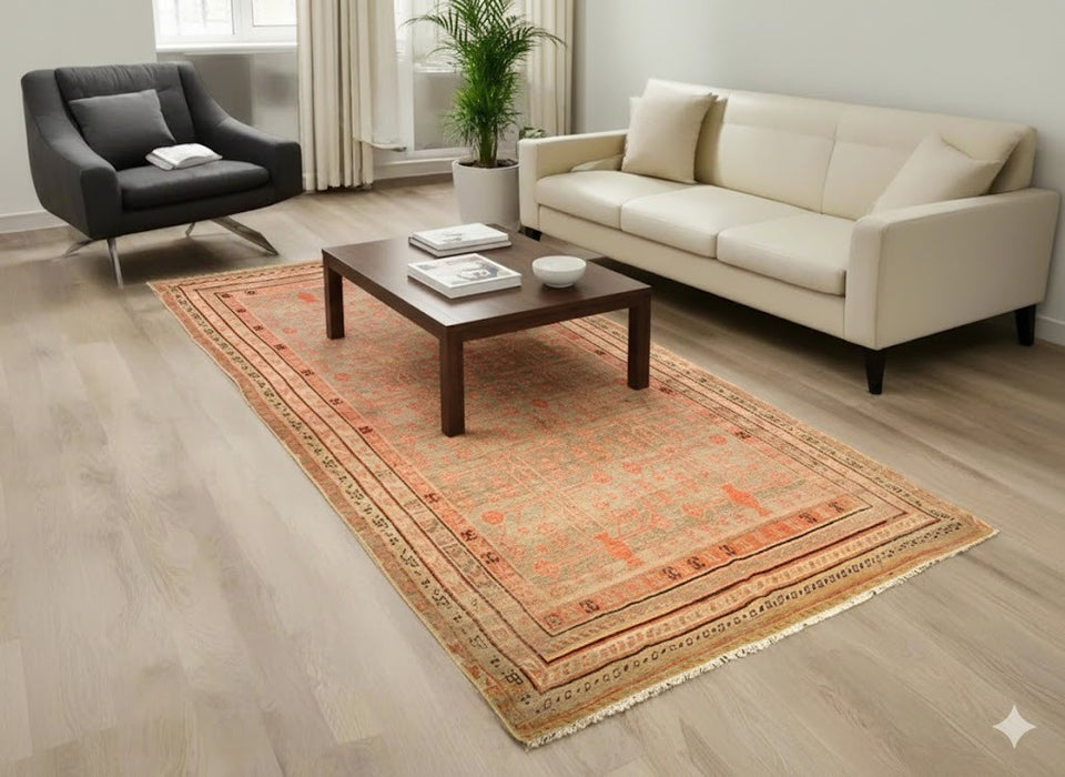 Antique Khotan Samarkand Rug, circa 1910's, 6' x 11' 3"