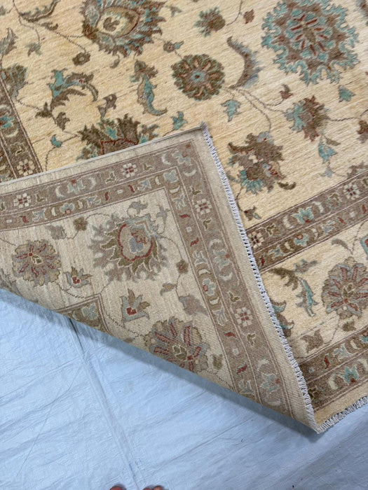 Hand-Knotted Vegetable Dye Sultanabad Rug from Pakistan, 9' 2" x 12'