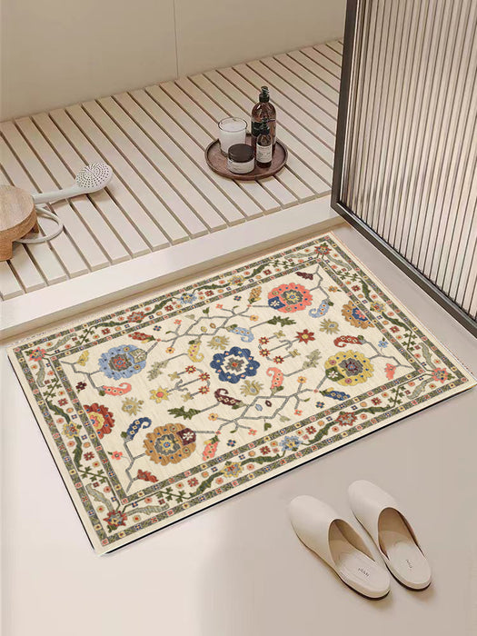 Arts and Crafts Collection Area Rug Ultra Soft Washable Rug, Non Slip Area Rug Indoor, Stain Resistant Rugs for Living Room Bedroom Vintage Home Decor