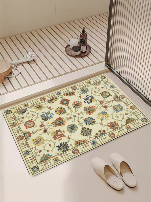 Arts and Crafts Collection Area Rug Ultra Soft Washable Rug, Non Slip Area Rug Indoor, Stain Resistant Rugs for Living Room Bedroom Vintage Home Decor