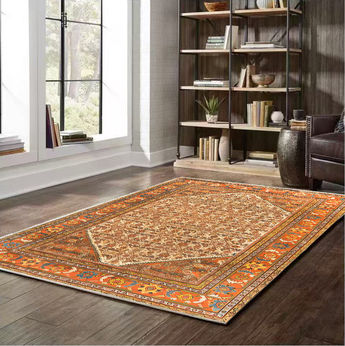 Serapi Collection Area Rug Ultra Soft Washable Rug, Non Slip Area Rug Indoor, Stain Resistant Rugs for Living Room Bedroom Vintage Home Decor