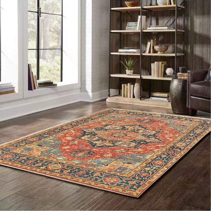 Serapi Collection Area Rug Ultra Soft Washable Rug, Non Slip Area Rug Indoor, Stain Resistant Rugs for Living Room Bedroom Vintage Home Decor