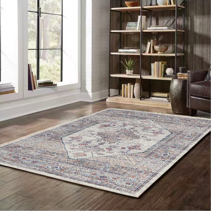 Serapi Collection Area Rug Ultra Soft Washable Rug, Non Slip Area Rug Indoor, Stain Resistant Rugs for Living Room Bedroom Vintage Home Decor