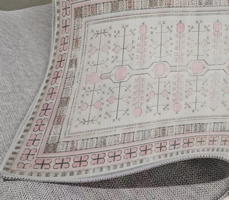 Ushak Collection Area Rug Ultra Soft Washable Rug, Non Slip Area Rug Indoor, Stain Resistant Rugs for Living Room Bedroom Vintage Home Decor