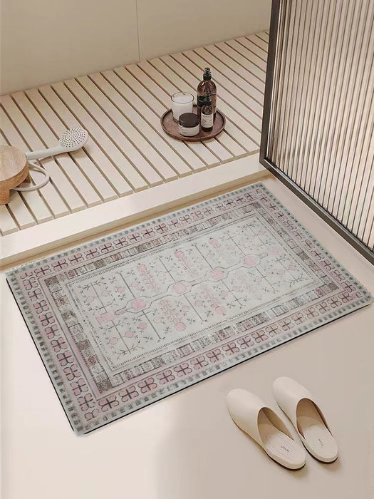 Ushak Collection Area Rug Ultra Soft Washable Rug, Non Slip Area Rug Indoor, Stain Resistant Rugs for Living Room Bedroom Vintage Home Decor