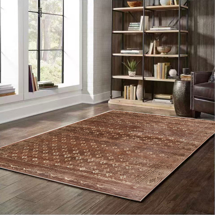 Tibet Collection Area Rug Ultra Soft Washable Rug, Non Slip Area Rug Indoor, Stain Resistant Rugs for Living Room Bedroom Vintage Home Decor