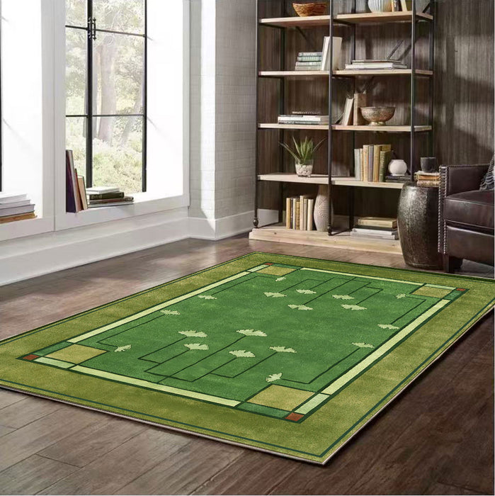 Arts and Crafts Collection Area Rug Ultra Soft Washable Rug, Non Slip Area Rug Indoor, Stain Resistant Rugs for Living Room Bedroom Vintage Home Decor