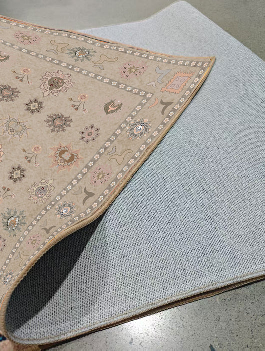 Ushak Collection Area Rug Ultra Soft Washable Rug, Non Slip Area Rug Indoor, Stain Resistant Rugs for Living Room Bedroom Vintage Home Decor