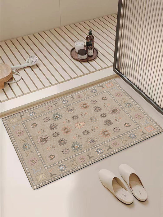 Ushak Collection Area Rug Ultra Soft Washable Rug, Non Slip Area Rug Indoor, Stain Resistant Rugs for Living Room Bedroom Vintage Home Decor