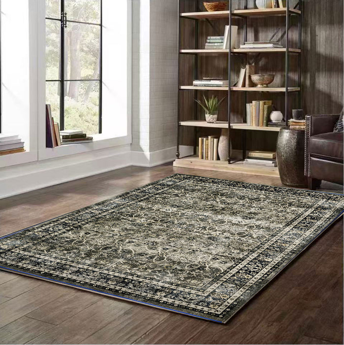Tibet Collection Area Rug Ultra Soft Washable Rug, Non Slip Area Rug Indoor, Stain Resistant Rugs for Living Room Bedroom Vintage Home Decor