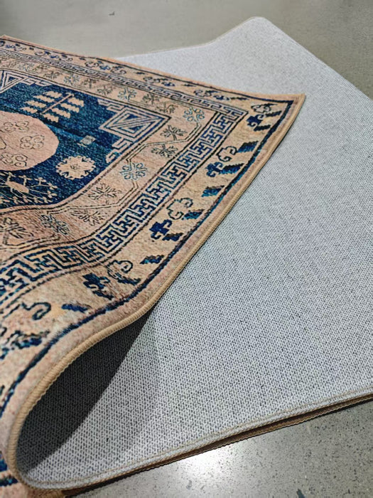 Ushak Collection Area Rug Ultra Soft Washable Rug, Non Slip Area Rug Indoor, Stain Resistant Rugs for Living Room Bedroom Vintage Home Decor