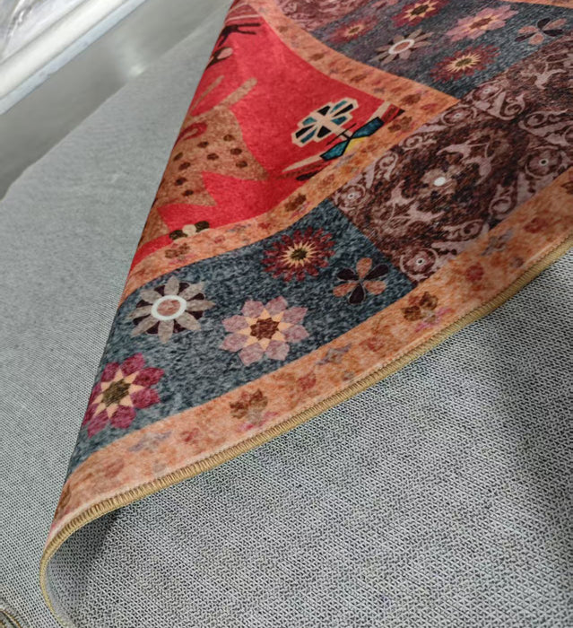 Serapi Collection Area Rug Ultra Soft Washable Rug, Non Slip Area Rug Indoor, Stain Resistant Rugs for Living Room Bedroom Vintage Home Decor